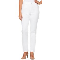 Gloria Vanderbilt Petite Amanda Original White Jeans