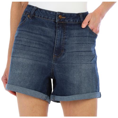 D. Jeans Petite Roll Cuff Shorts