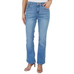 D. Jeans Petite 29 in. Hi-Rise Skinny Bootcut Denim Jeans
