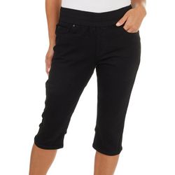 D. Jeans Petite High Waisted Recycled Pull-On Denim Capris