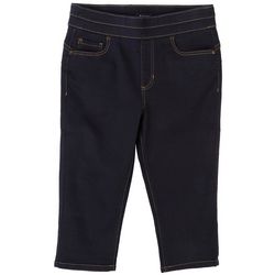 D. Jeans Petite High Waisted Recycled Pull-On Denim Capris