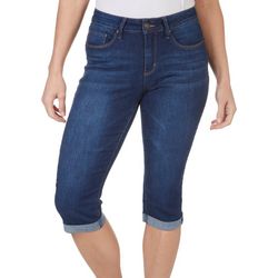YMI Womens Eco Mid-Rise Crop Jeans