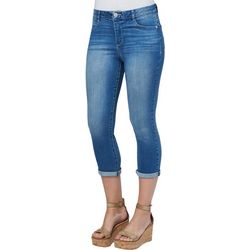 Democracy Womens Rolled Cuff Capris Jeans