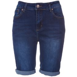 GOGO Jeans Petite Roll Cuff Denim Shorts