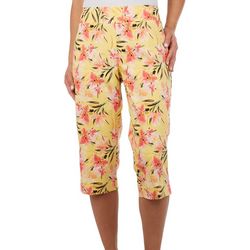 Counterparts Petite Floral Print Pull-On Capris