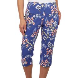 Counterparts Petite Floral Pull-On Capris