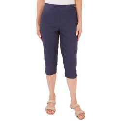 Counterparts Petite 19 in. Solid Ring Waist Capris