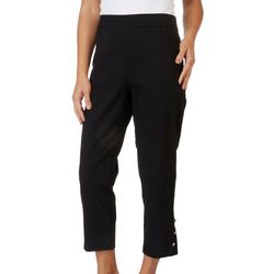 Counterparts Petite 25 in. Solid Barrel Ankle Pull On Pants