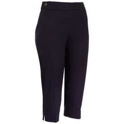 Counterparts Petite Solid Ring Detail Capris