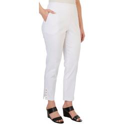 Petite Grommeted Ankle Pants