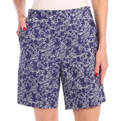 Counterparts Petite Button Accent Floral Shorts