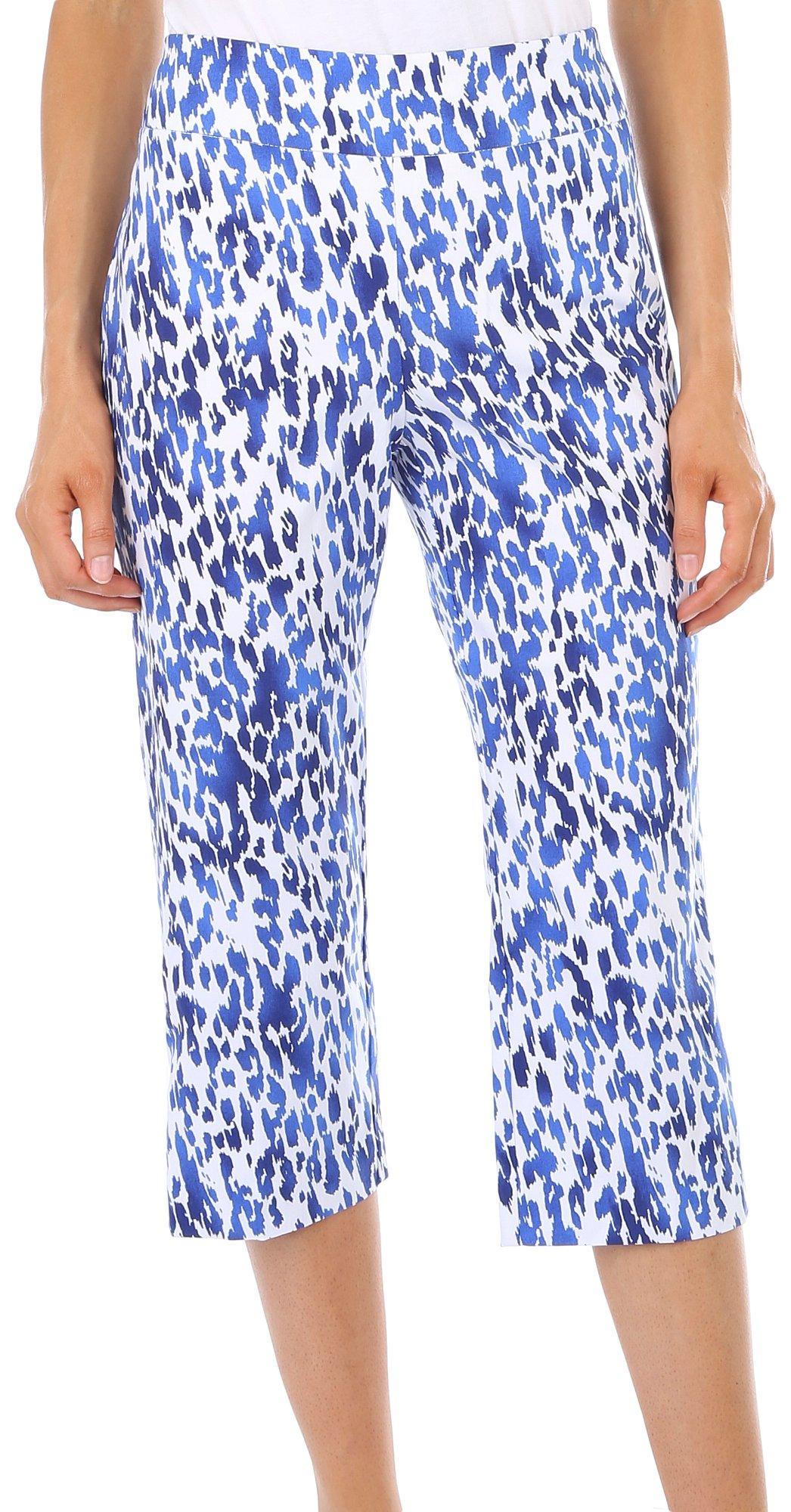 Counterparts Petite Pull-On Stretchy Print Capris