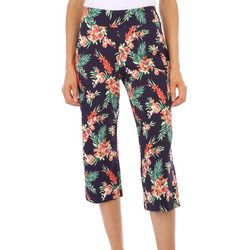 Counterparts Petite Floral Print Pull-On Capris