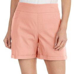 Counterparts Petite 5'' Pull On Roll Cuff Stretch Shorts