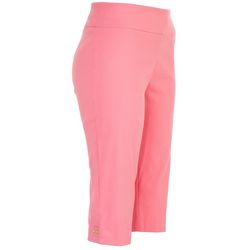 Counterparts Petite Pull-On Dual Button Accent Capris