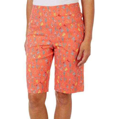 Counterparts Petite Mystic Floral Pull-On Skimmer Capris