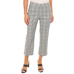 Counterparts Petite 25 in. Yarn Dye Plaid Pull On Pants