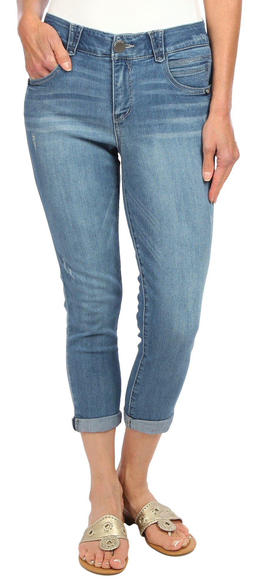 Democracy Petite 23.5 in. Ab Solution Ankle Skimmer Jeans