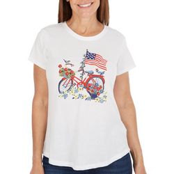 Petite Americana Bicycle Short Sleeve Top