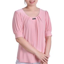 PetitE Solid Puff Short  Sleeve Top