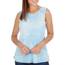 Coral Bay Petite Asymmetric Embellished Sleeveless Top