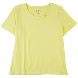Coral Bay Petite The Casual Ring Neck Top