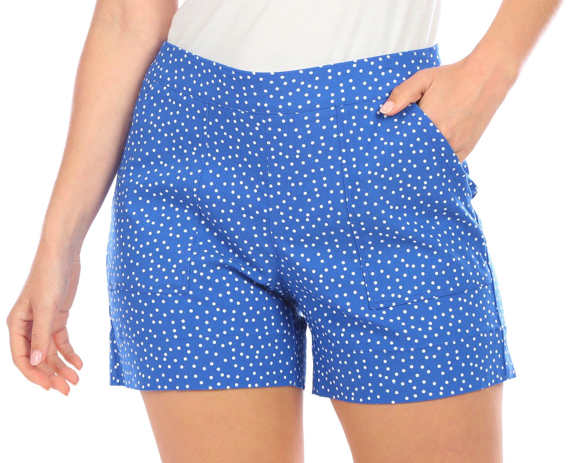 Petite Dotted Pull-On Shorts
