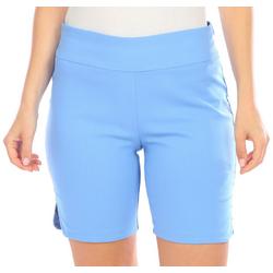 Petite 9 in. Solid Shorts