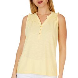 Fresh Plus Solid Knit Sleeveless Top