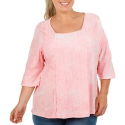 Coral Bay Plus Embellished 3/4 Bell Sleeve Top