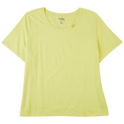 Coral Bay Plus The Casual Ring Neck Top