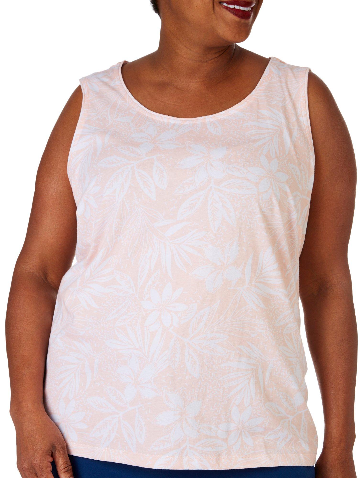 Coral Bay Plus Floral Sleeveless Top