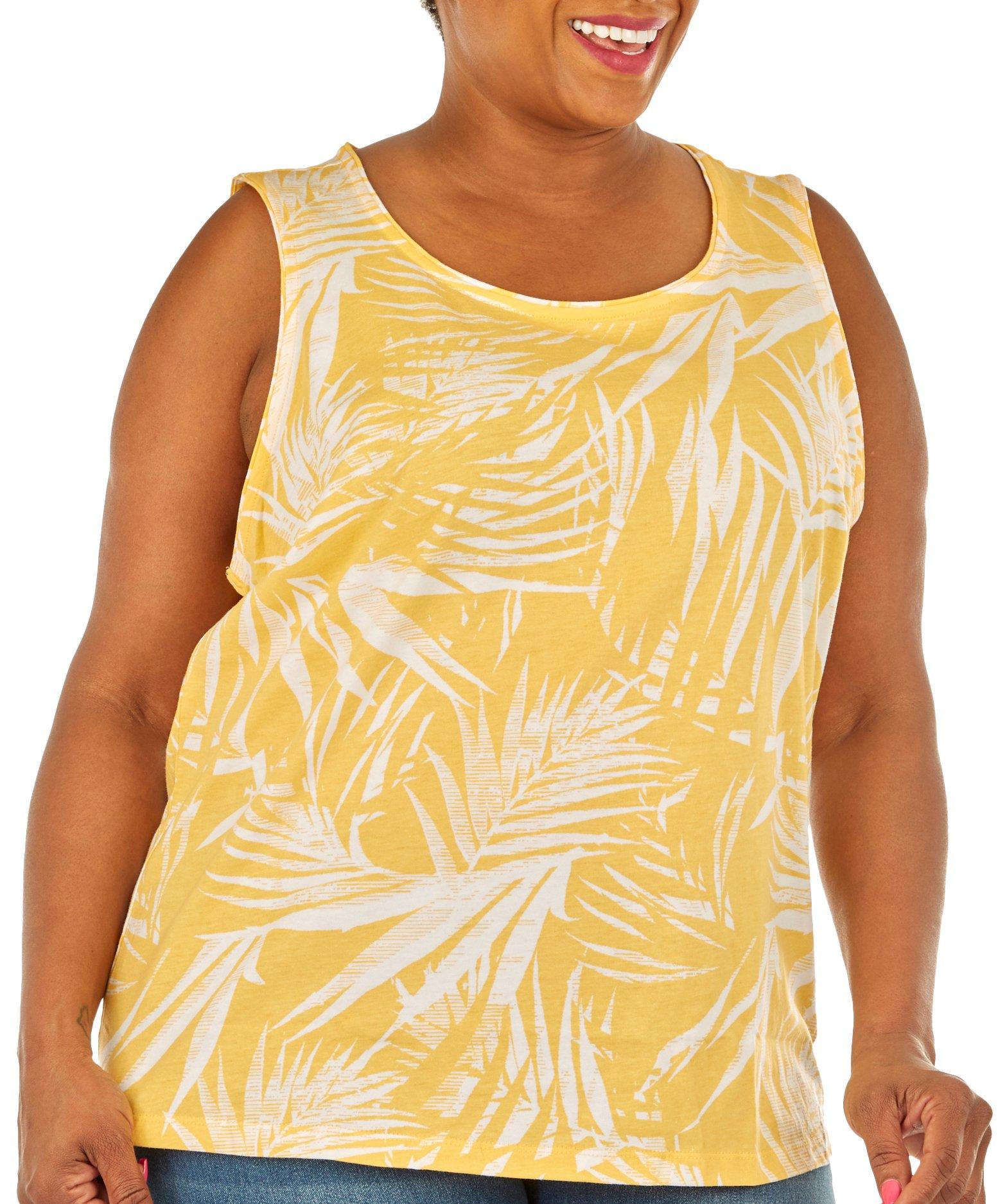 Plus Palms Sleeveless Top