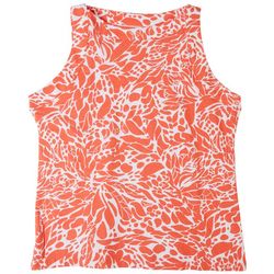 Coral Bay Plus Graphic Wide Scoop Sleeveless Top