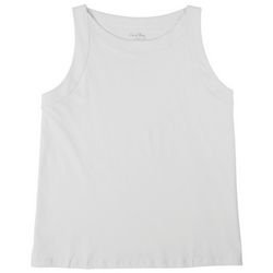 Coral Bay Plus Solid High Neck Tank Top