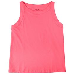 Coral Bay Plus Solid High Neck Tank Top