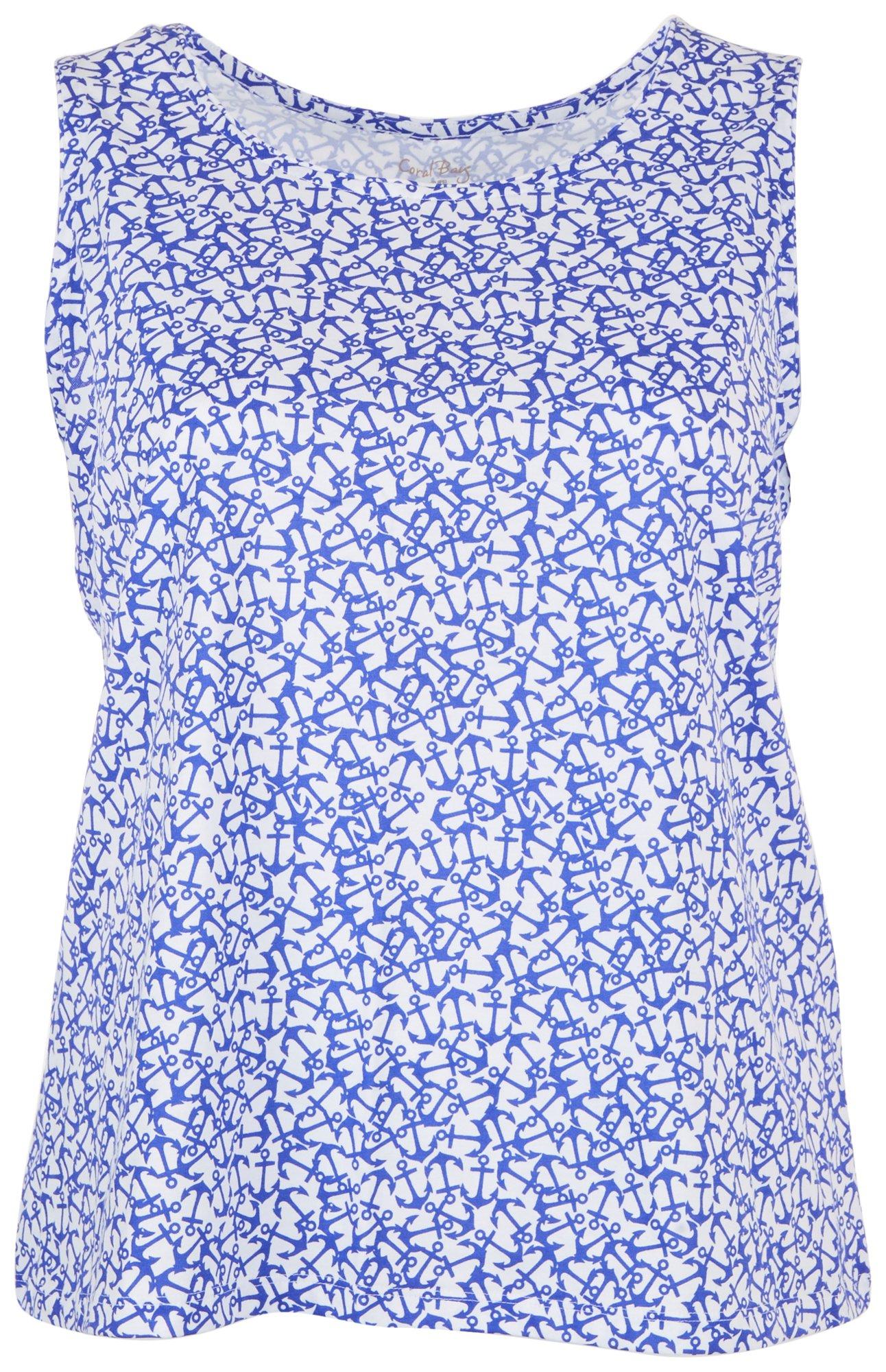 Coral Bay Plus Anchors Away Short Sleeve Top