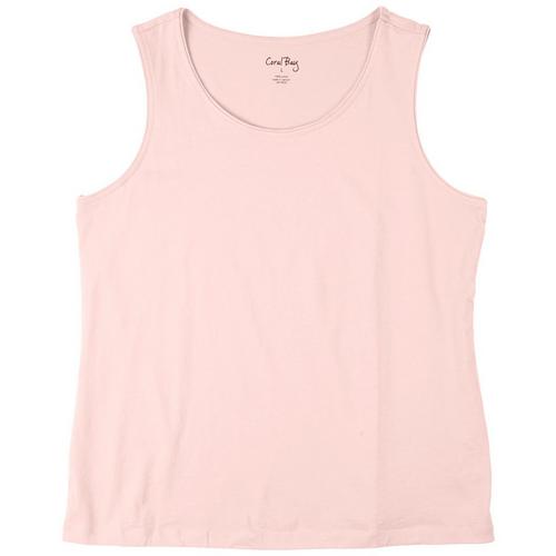 Coral Bay Plus Everyday Solid Sleeveless Tank Top
