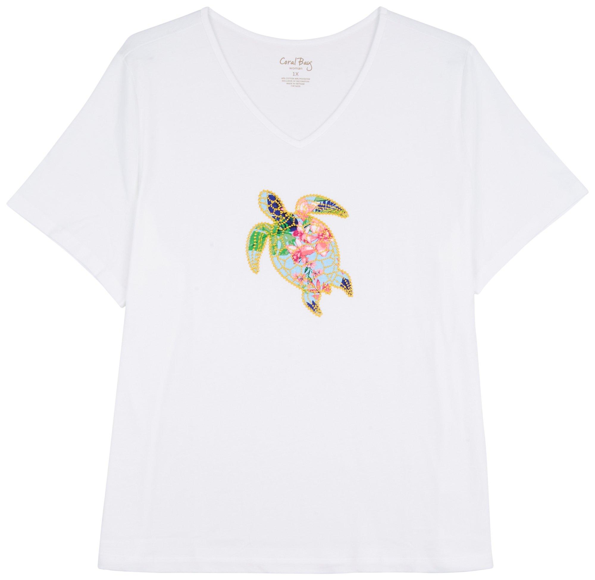 Coral Bay Plus Sea Turtle Patch Short Sleeve