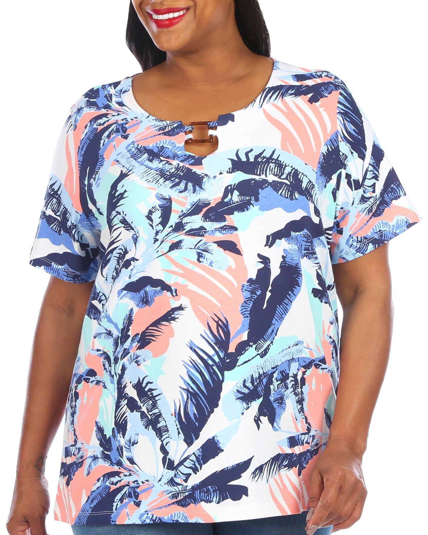 Coral Bay Plus Square Ring Keyhole Short Sleeve