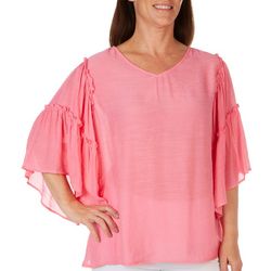 Cocomo Plus 3/4 Tiered Bell Sleeve Top