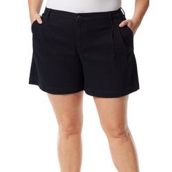 Gloria Vanderbilt Plus Pleated Shorts