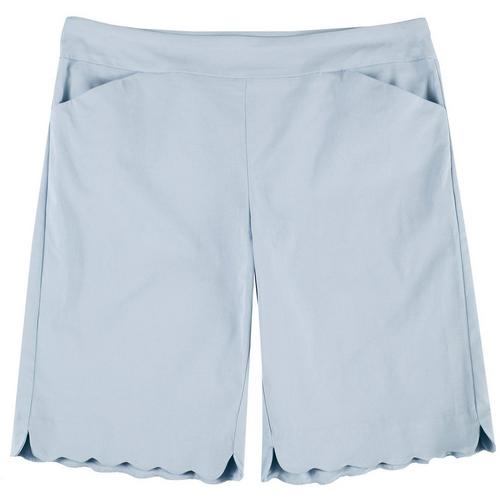 Coral Bay Plus Scalopped Bermuda Shorts