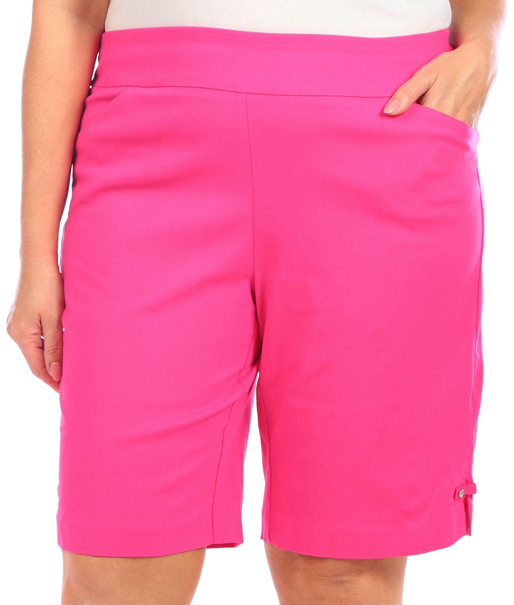 Coral Bay Plus 12 in. Solid Diamond Rivet Shorts