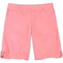 Coral Bay Plus  Solid Bow Shorts