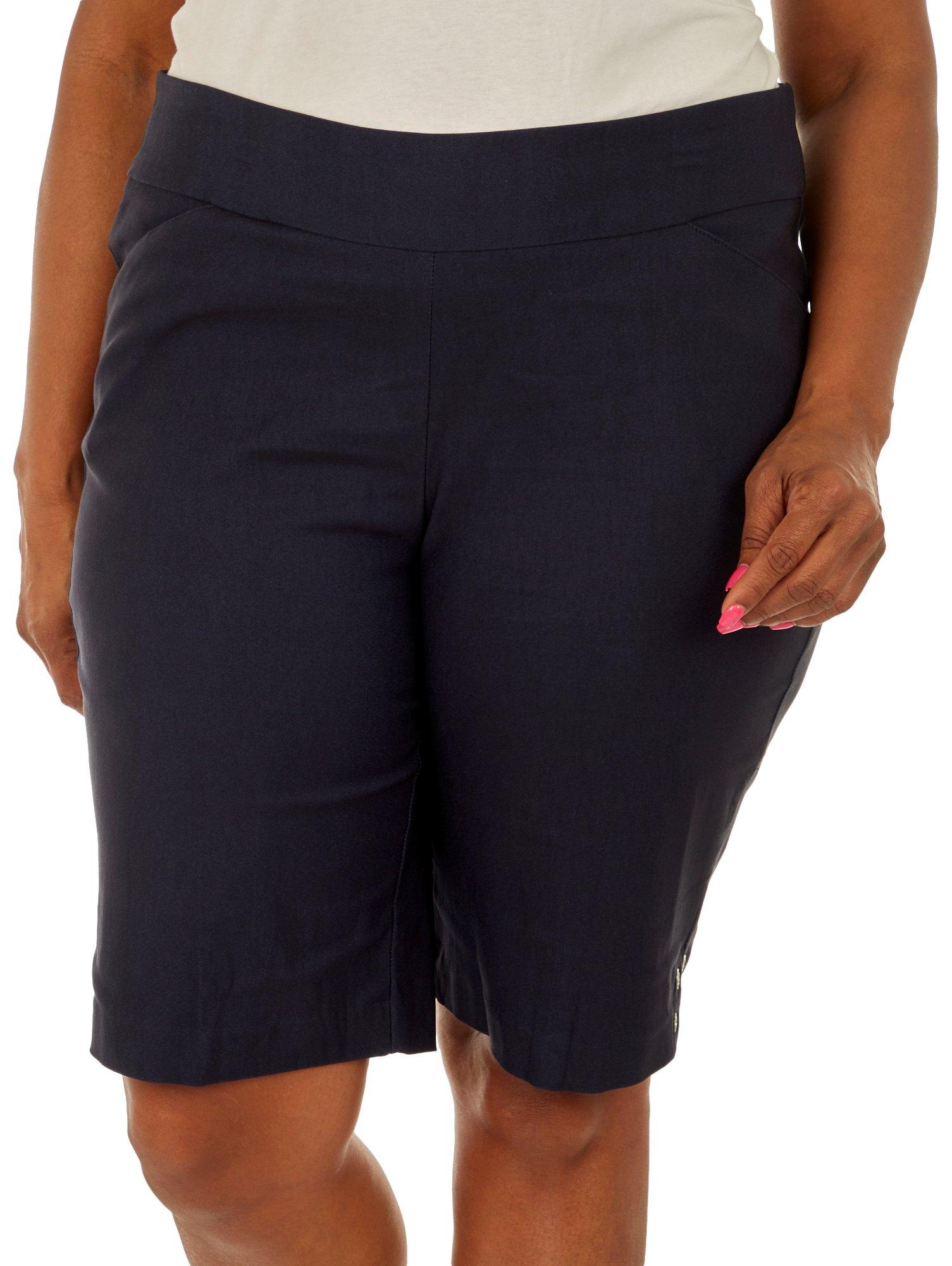 Plus Solid 12 in. Grommet Shorts