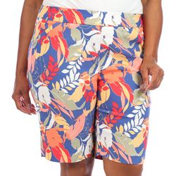 Coral Bay Plus Floral 11 in. Cateye Shorts