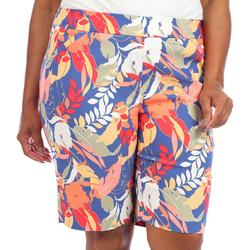 Plus Floral 11 in. Cateye Shorts