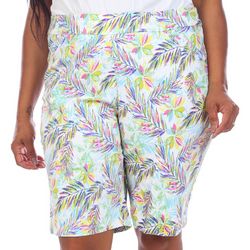 Coral Bay Plus 12 in. Palms Pull On Shorts