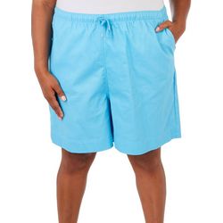 Coral Bay Plus 6in. Solid Drawstring Twill Shorts